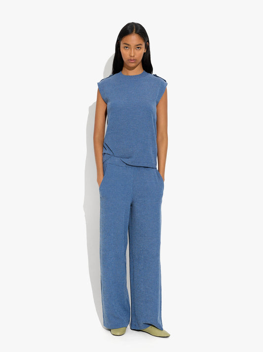 Trousers With Texture And Elastic Waist