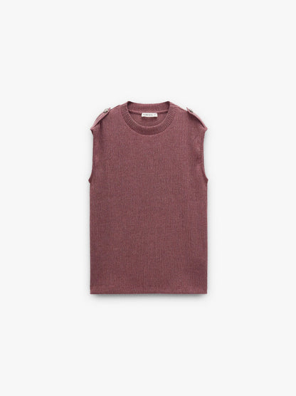 Top With Button Detail