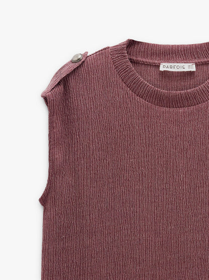 Top With Button Detail