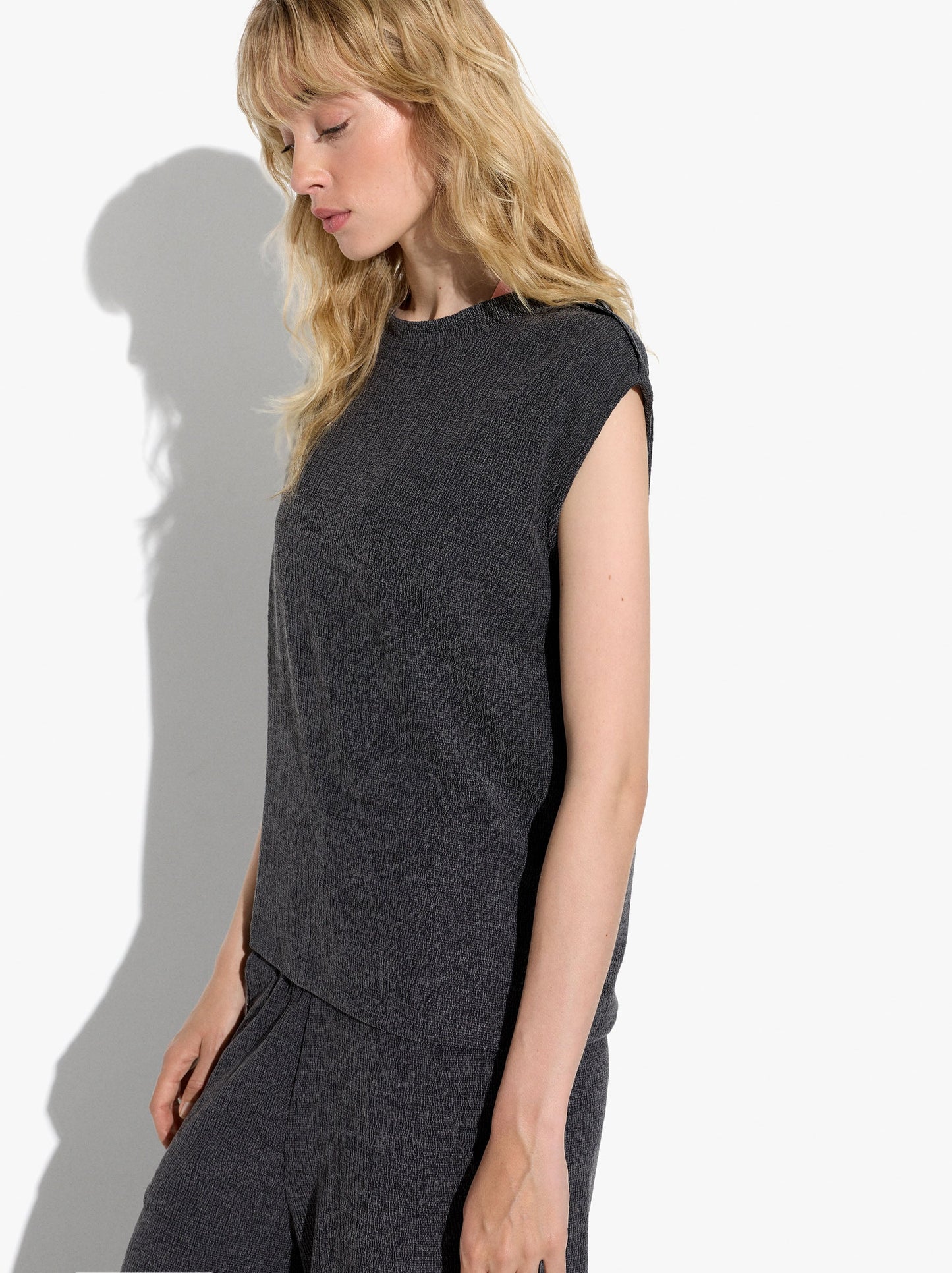 Top With Button Detail