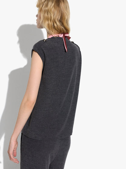 Top With Button Detail