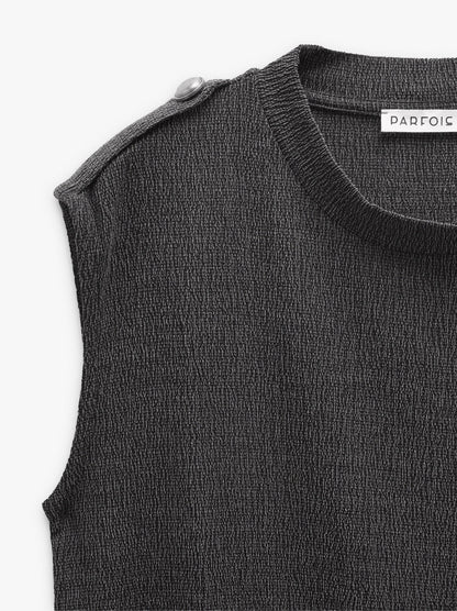 Top With Button Detail