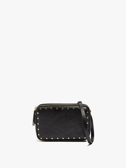 Double Crossbody Bag With Studs