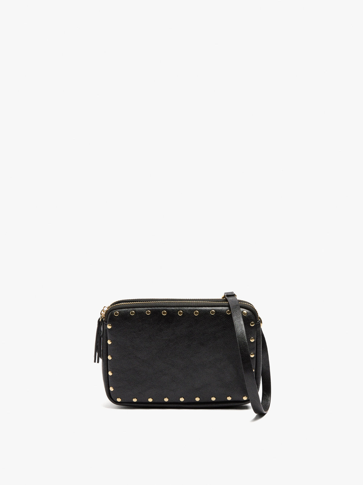 Double Crossbody Bag With Studs