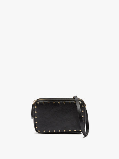 Double Crossbody Bag With Studs