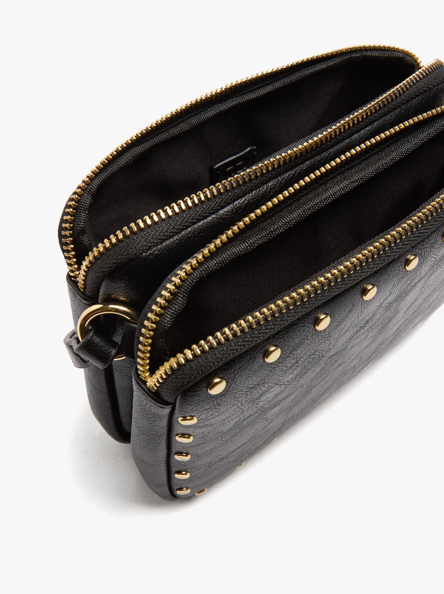 Double Crossbody Bag With Studs