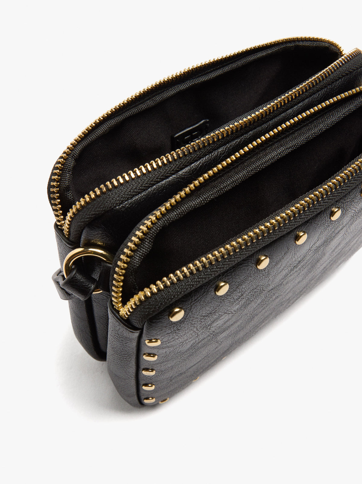 Double Crossbody Bag With Studs