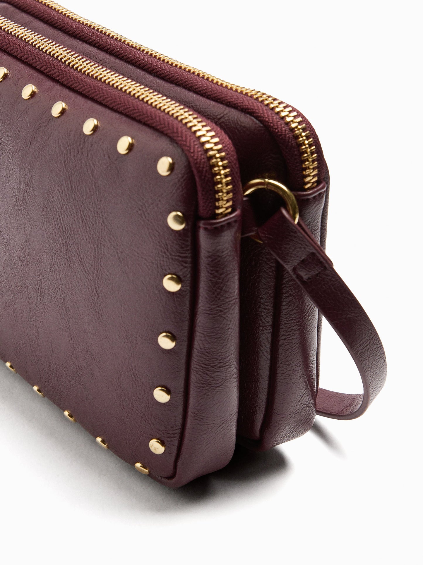 Double Crossbody Bag With Studs