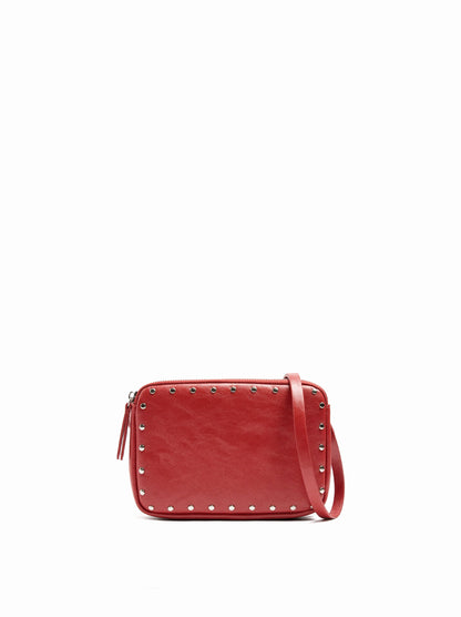 Double Crossbody Bag With Studs