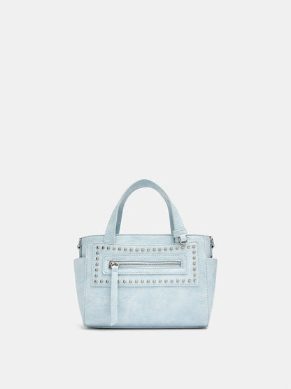 Leather-Effect Tote Bag With Studs