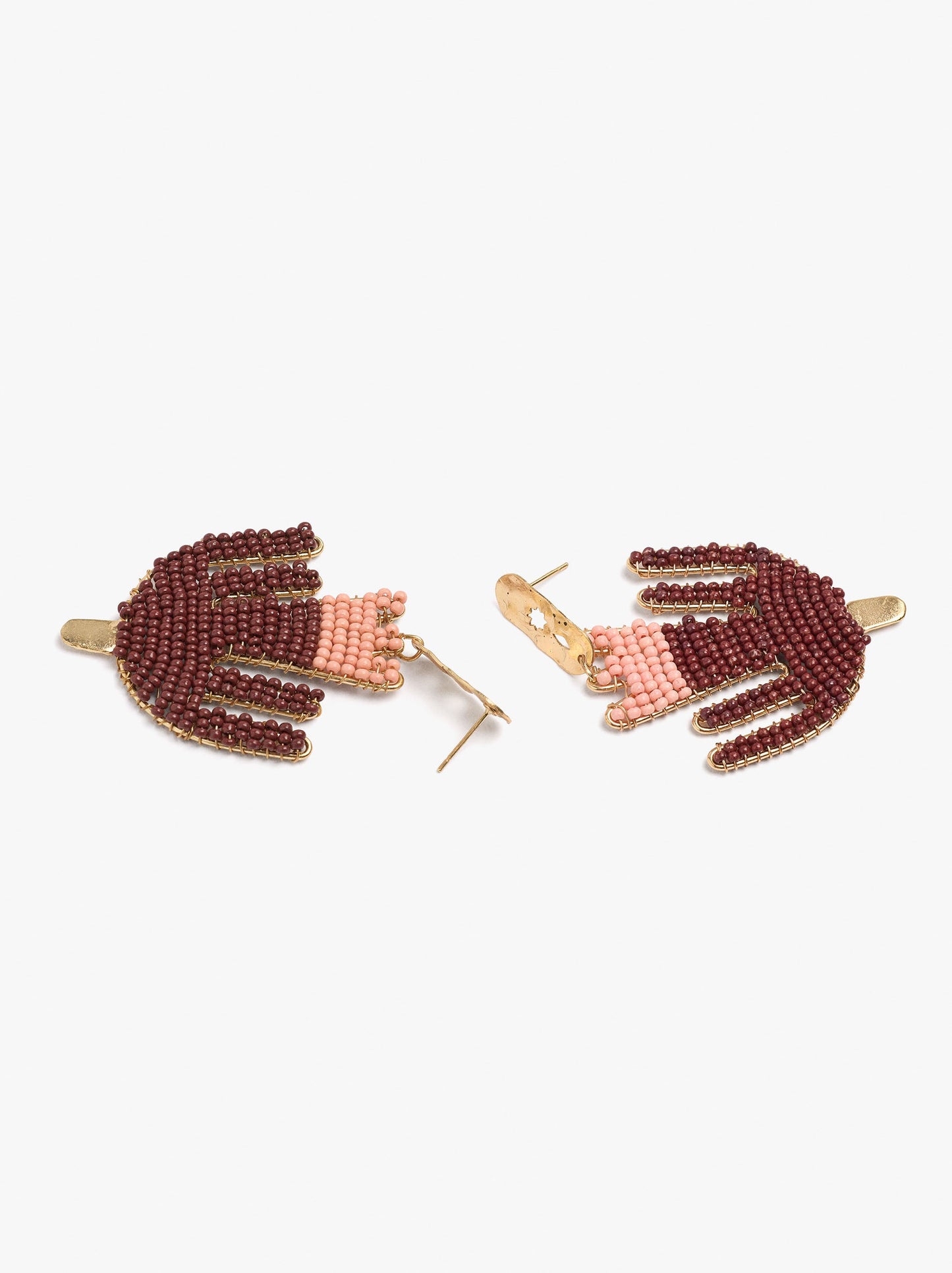 Long Earrings With Glass Beads