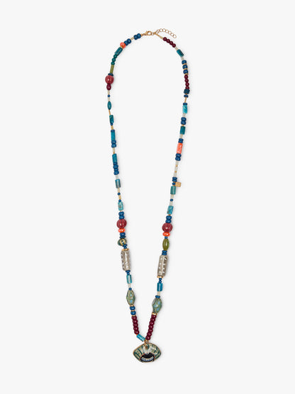 Long Necklace With Multicolour Beads