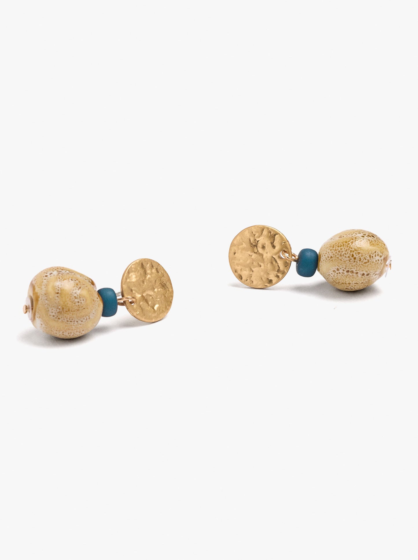 Earrings With Ceramic Beads
