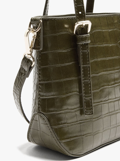 Handbag With Animal Embossing