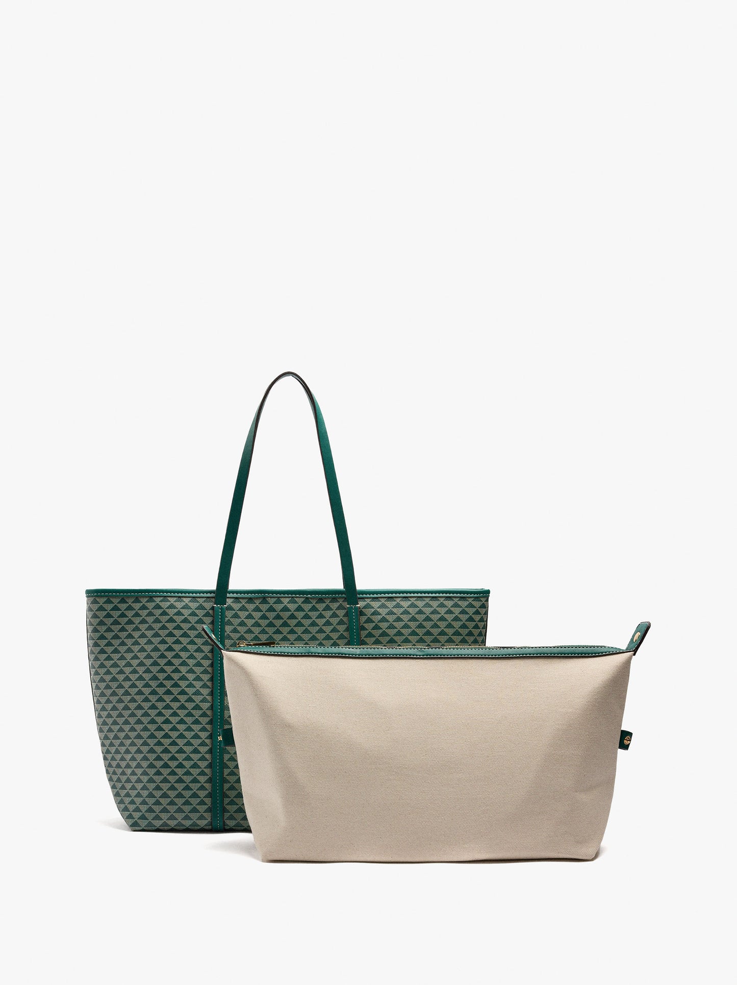 Shopper Bag Printed With Removable Pouch