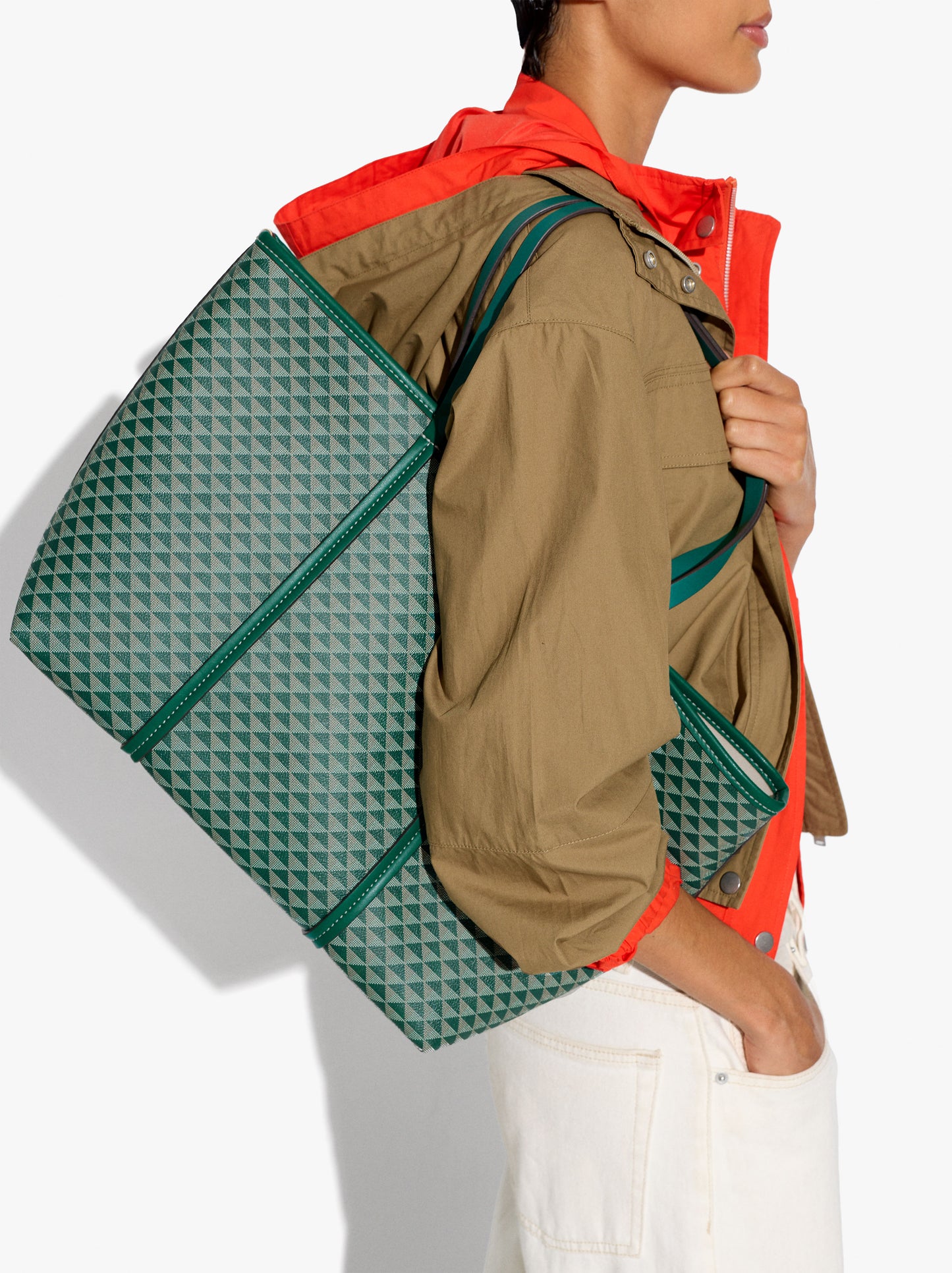 Shopper Bag Printed With Removable Pouch