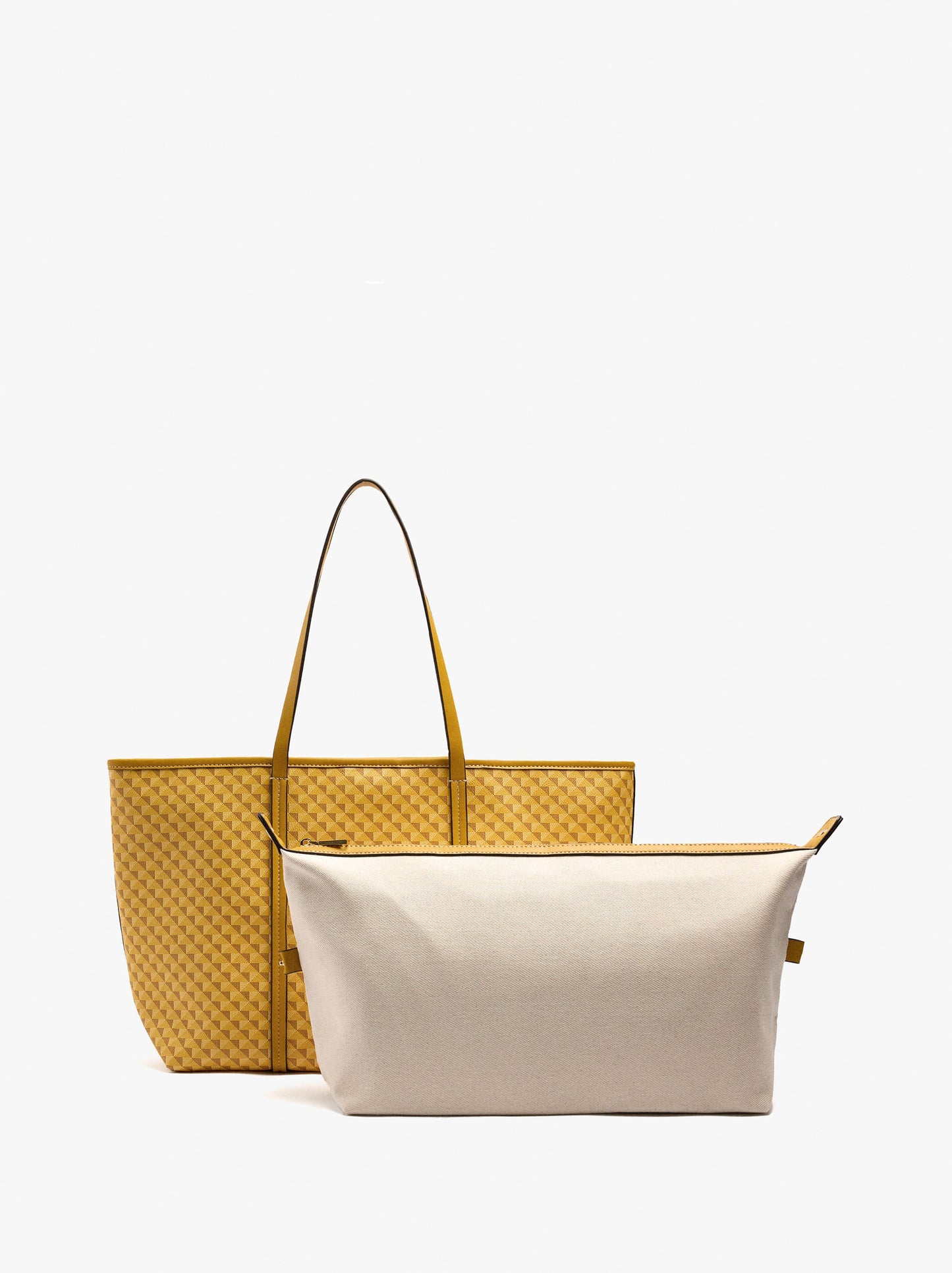 Shopper Bag Printed With Removable Pouch