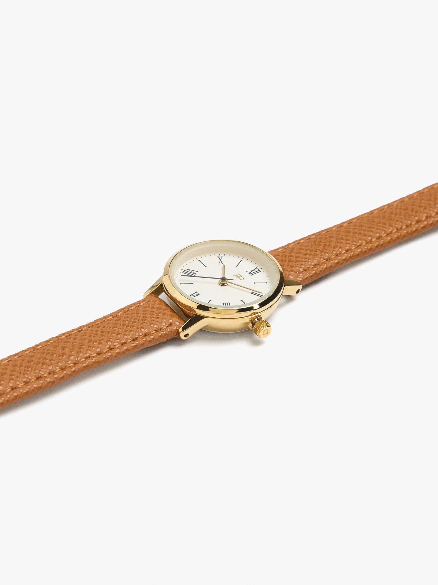 Round Watch With Bracelet With Texture