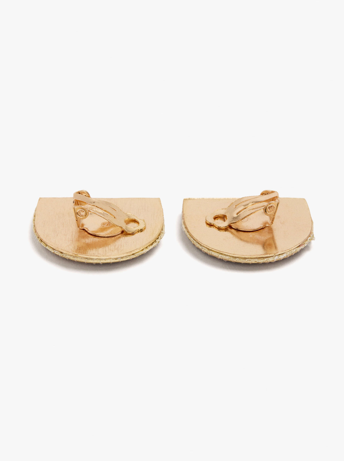 Semicircle Earrings With Beads