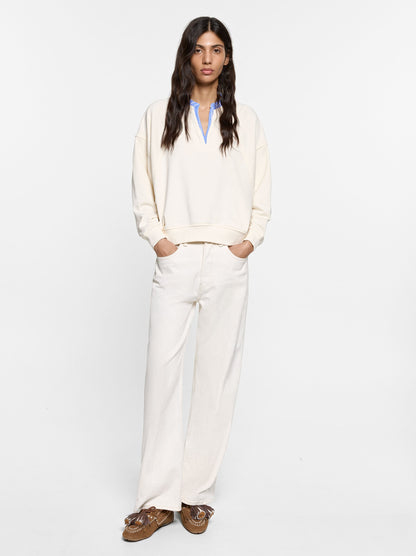 Sweatshirt With Contrast Detail