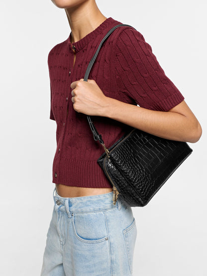 Crossbody Bag With Animal Engraving