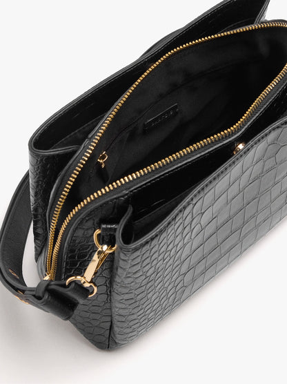 Crossbody Bag With Animal Engraving