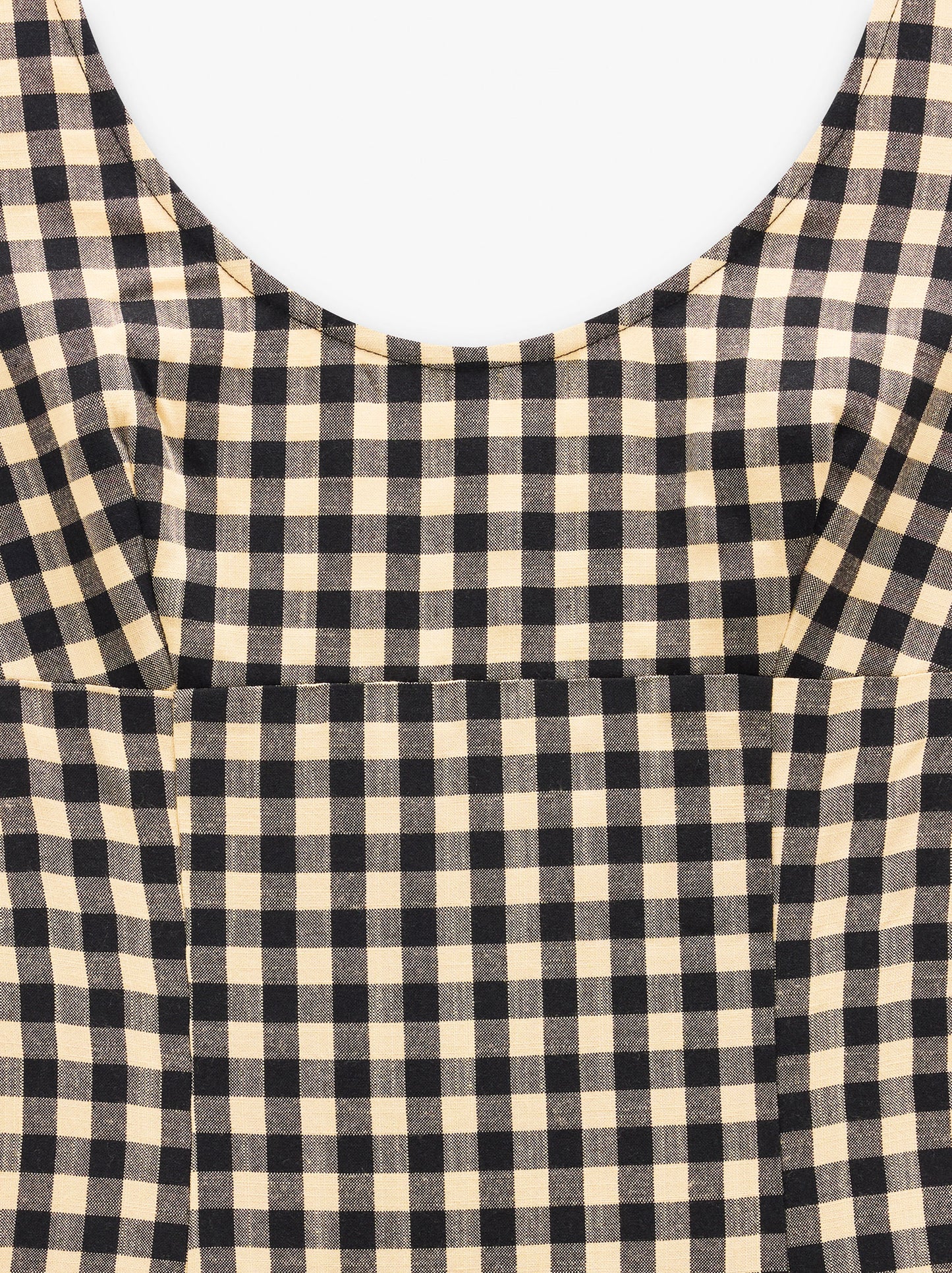 Vichy Check Midi Dress