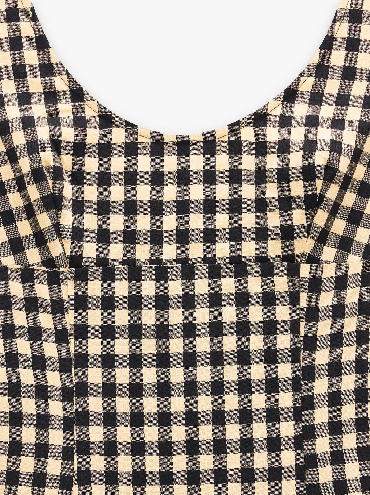 Vichy Check Midi Dress