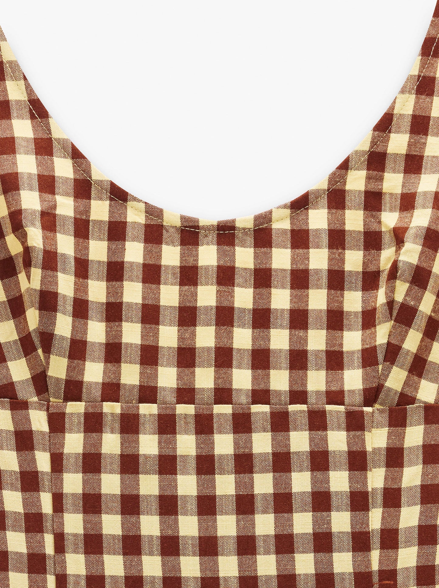 Vichy Check Midi Dress