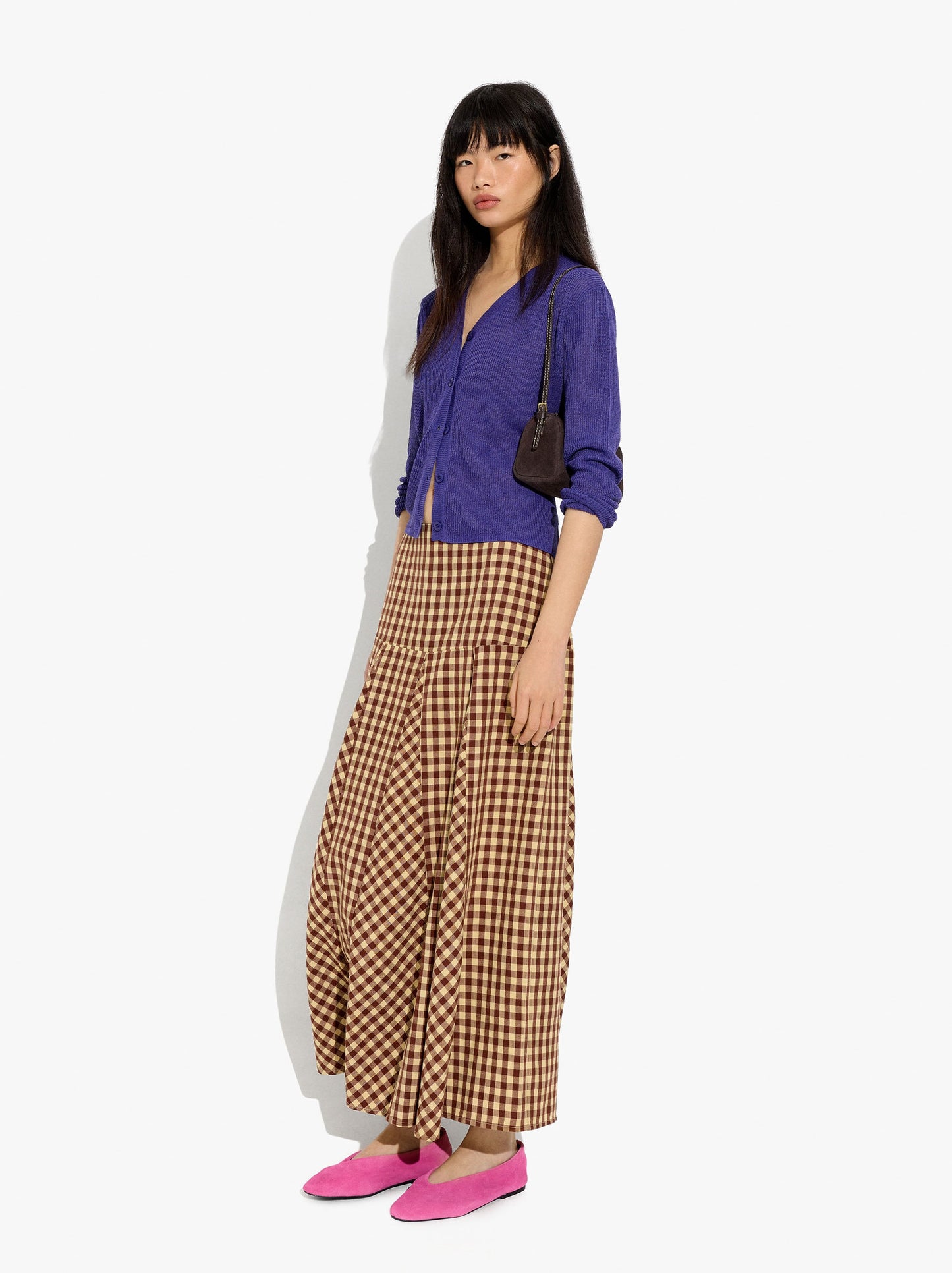 Long Skirt With Vichy Squares
