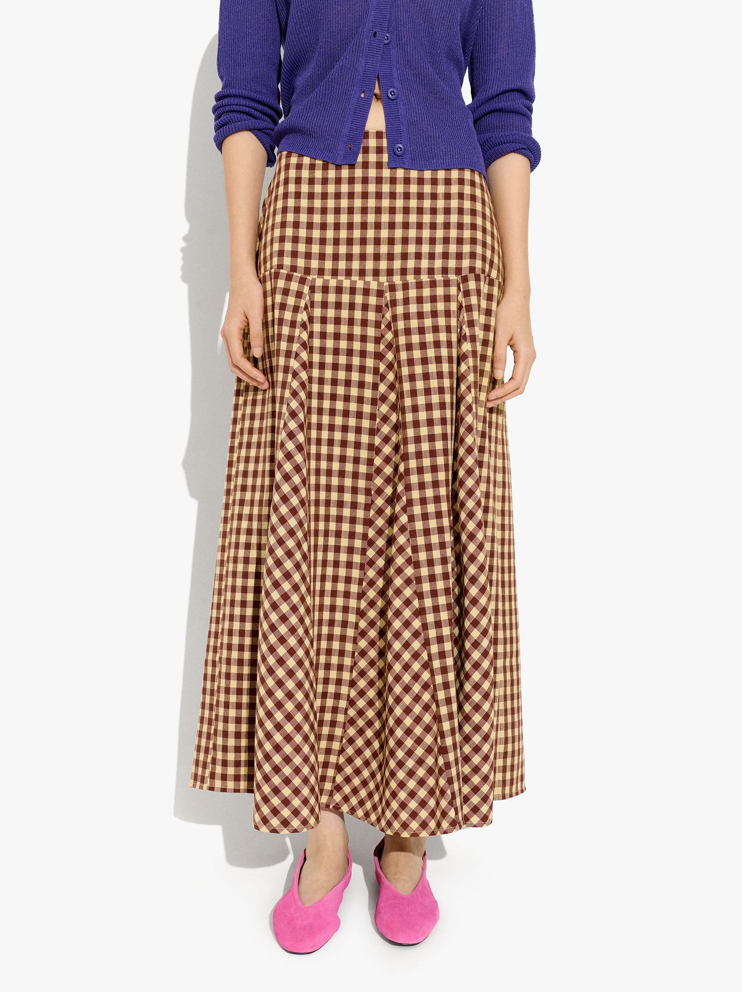 Long Skirt With Vichy Squares