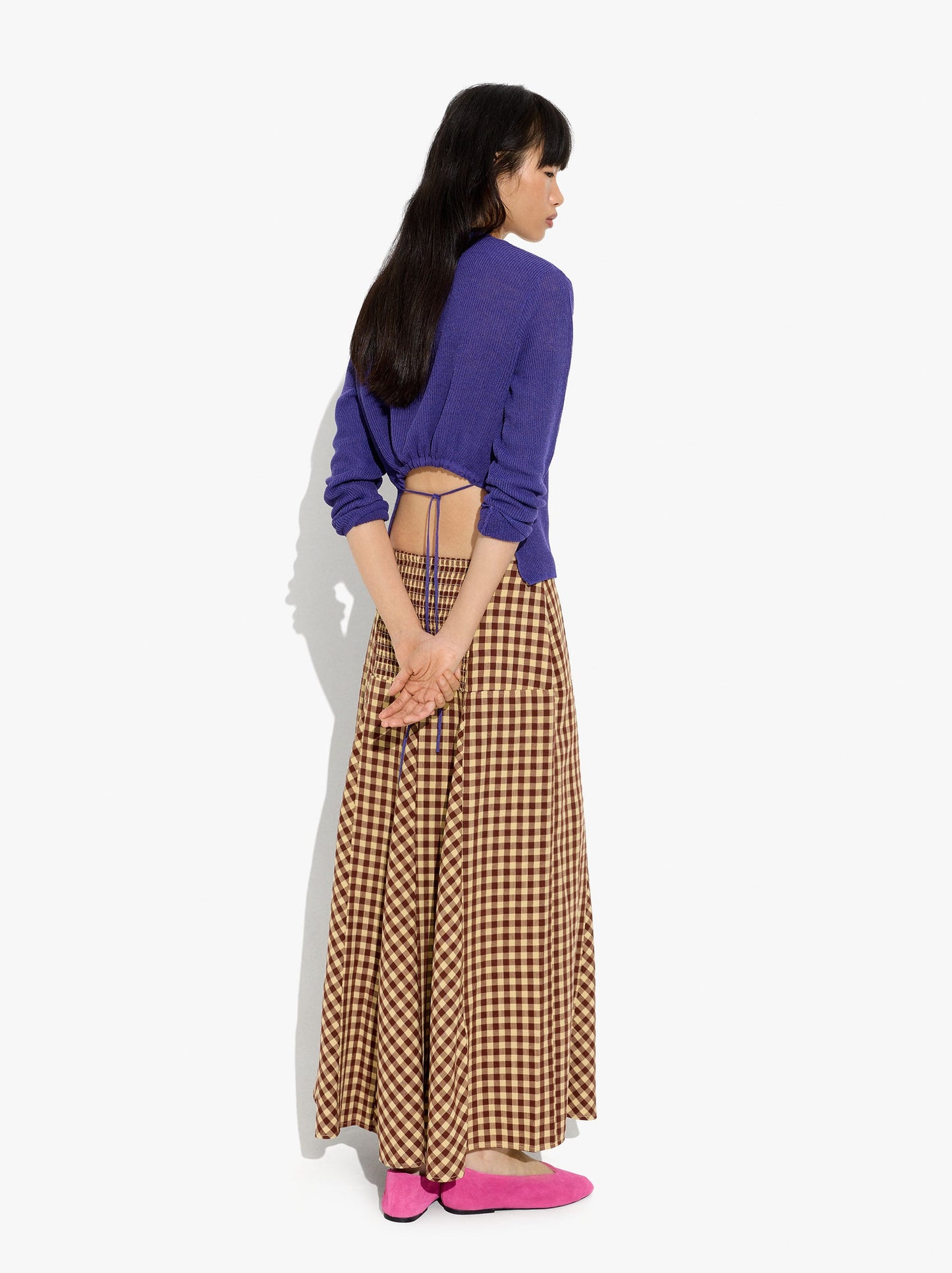 Long Skirt With Vichy Squares
