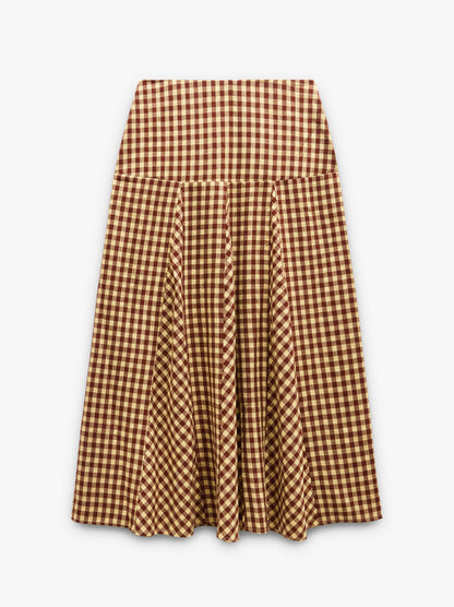 Long Skirt With Vichy Squares
