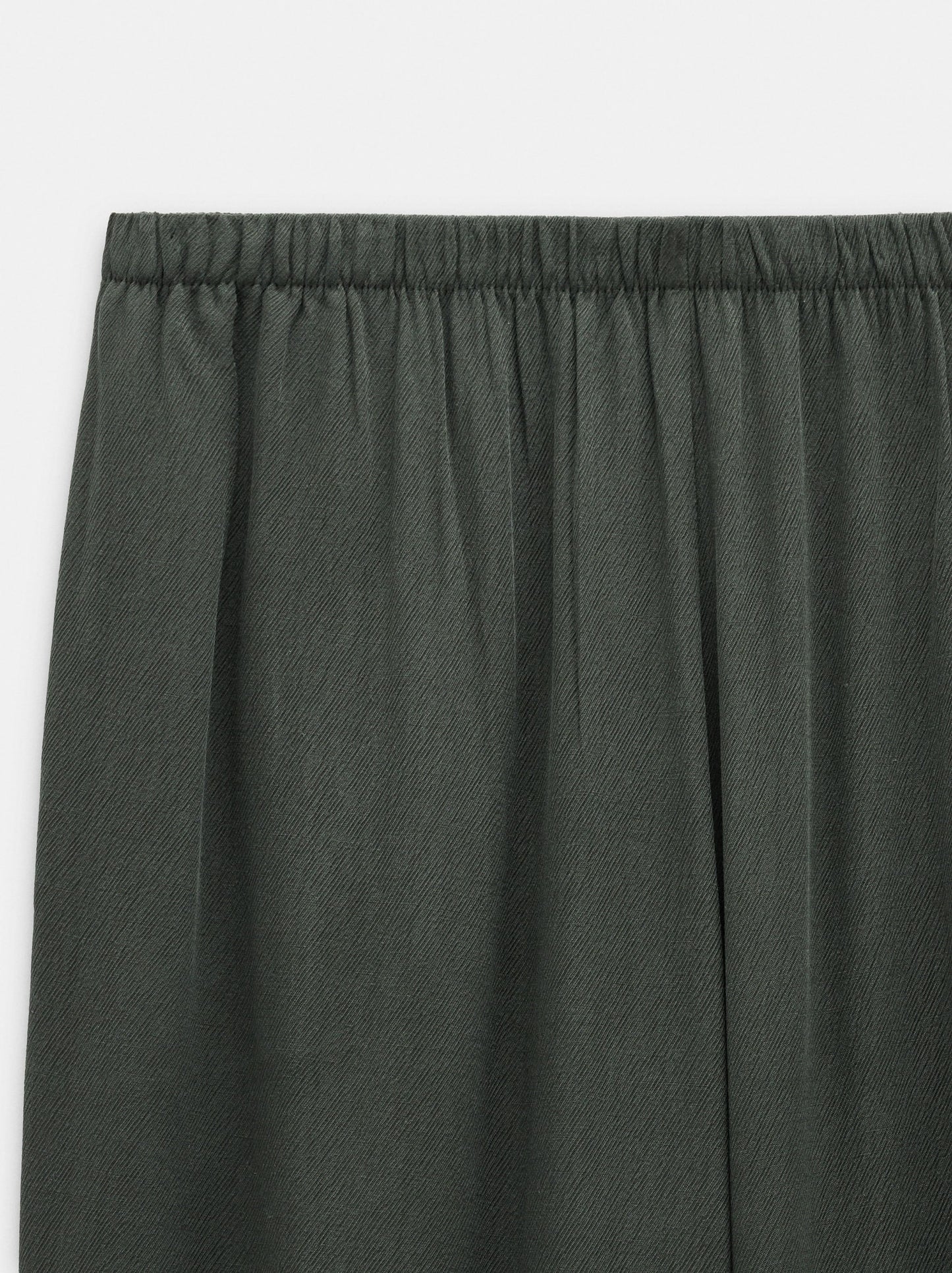 Plain Trousers With Elastic Waist