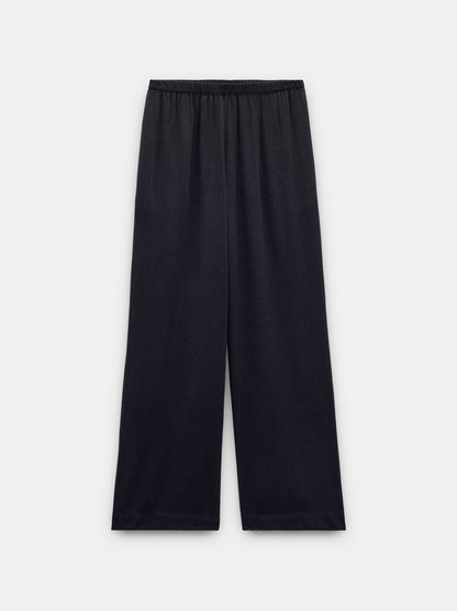 Plain Trousers With Elastic Waist