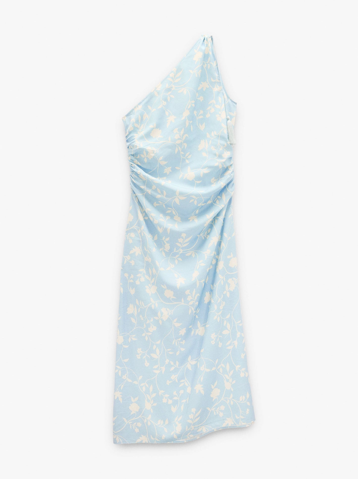 Asymmetric Dress With Floral Printed