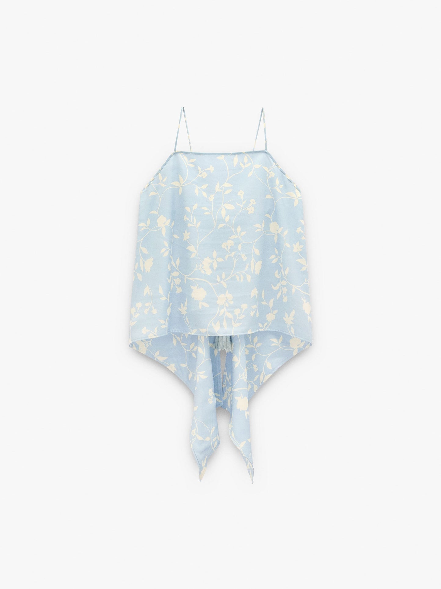 Floral Printed Strap Top