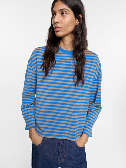 Cotton Jumper With Stripes
