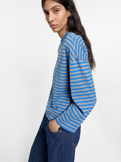 Cotton Jumper With Stripes