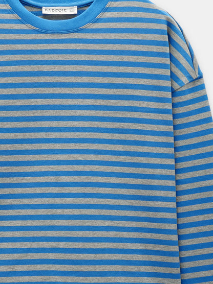 Cotton Jumper With Stripes