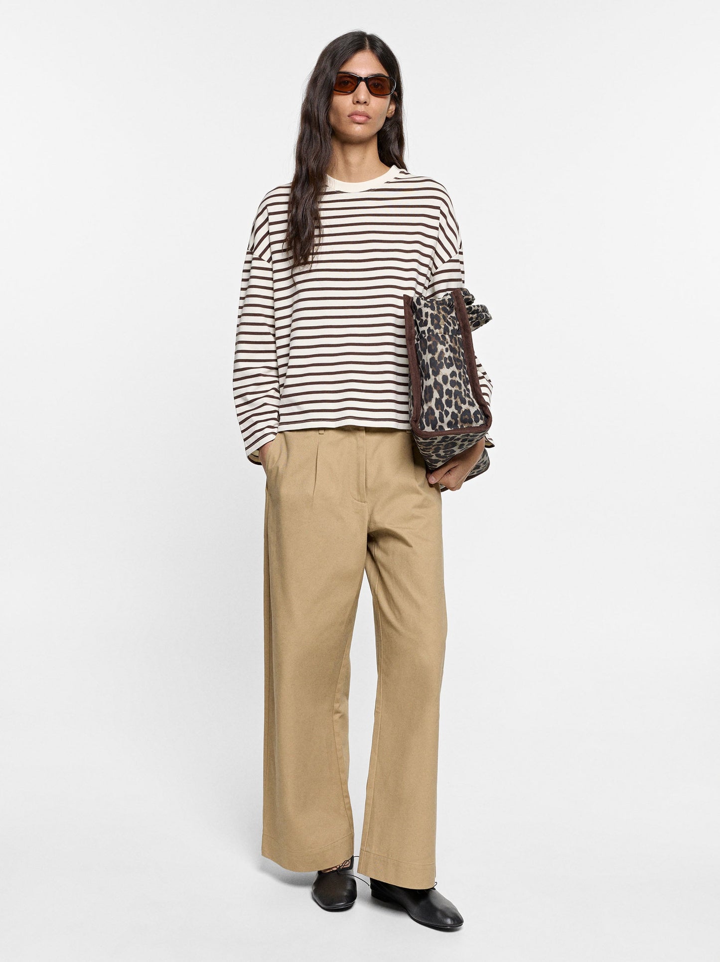 Cotton Jumper With Stripes