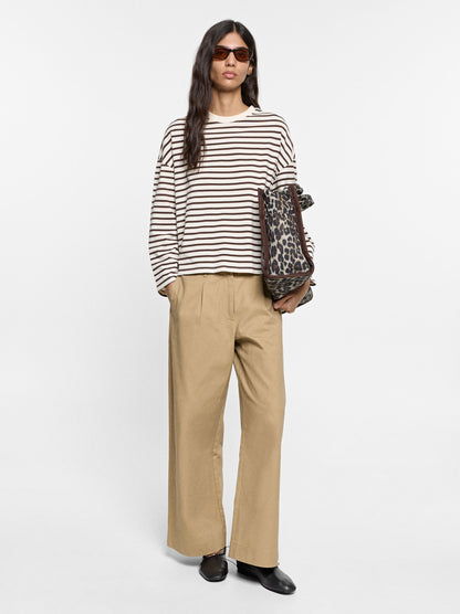 Cotton Jumper With Stripes