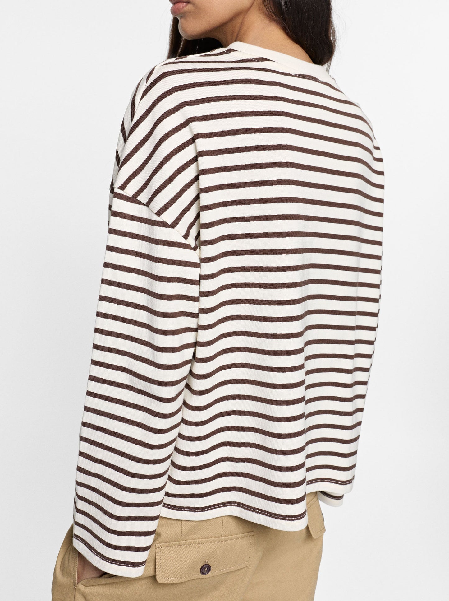 Cotton Jumper With Stripes
