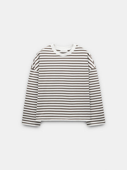 Cotton Jumper With Stripes