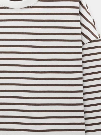 Cotton Jumper With Stripes