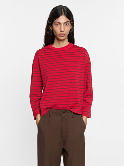 Cotton Jumper With Stripes