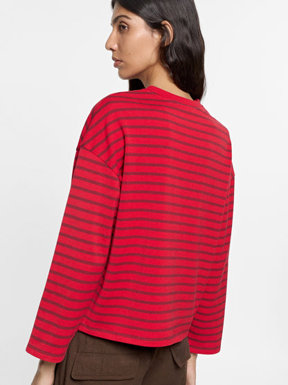 Cotton Jumper With Stripes