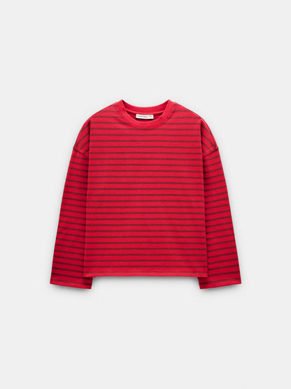 Cotton Jumper With Stripes