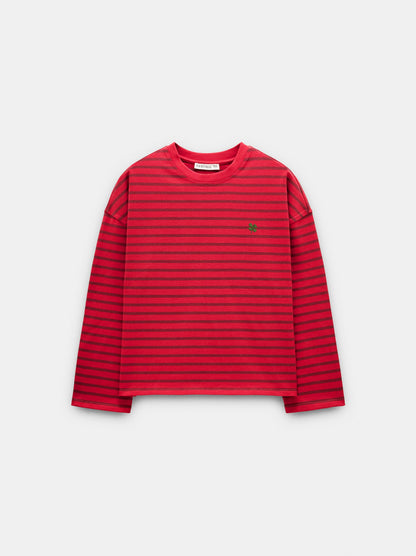 Cotton Jumper With Stripes