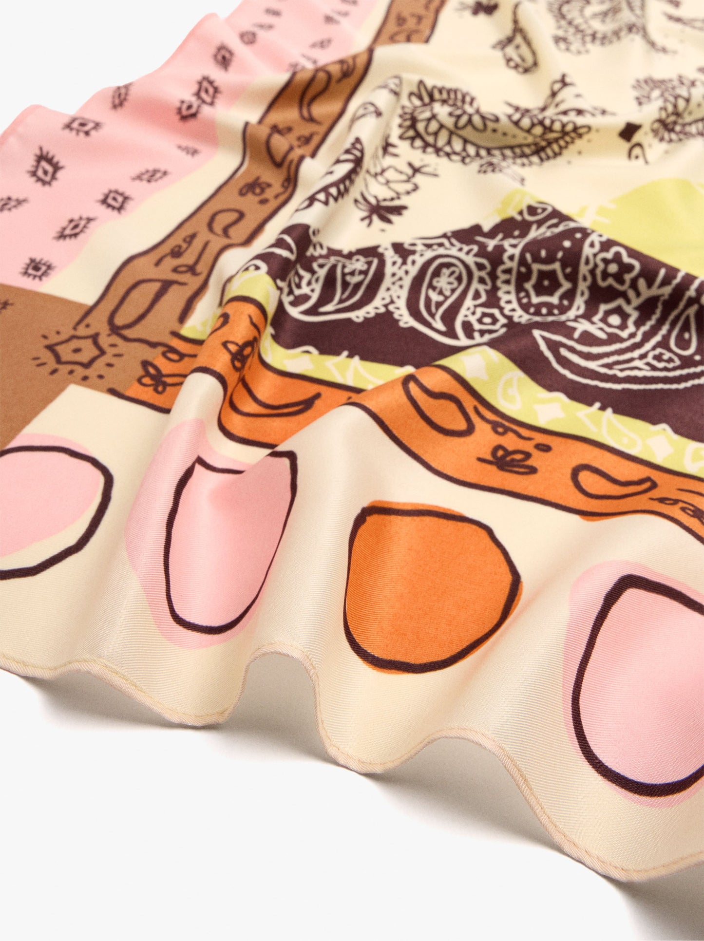 Square Patchwork Paisley Scarf
